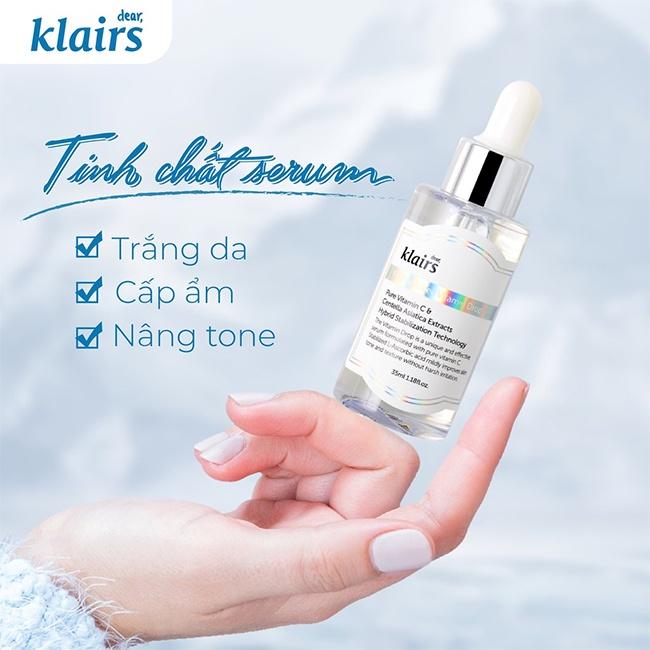 Tinh chất làm sáng và đều màu da Dear, Klairs Freshly Juiced Vitamin Drop Hàn Quốc 35ml