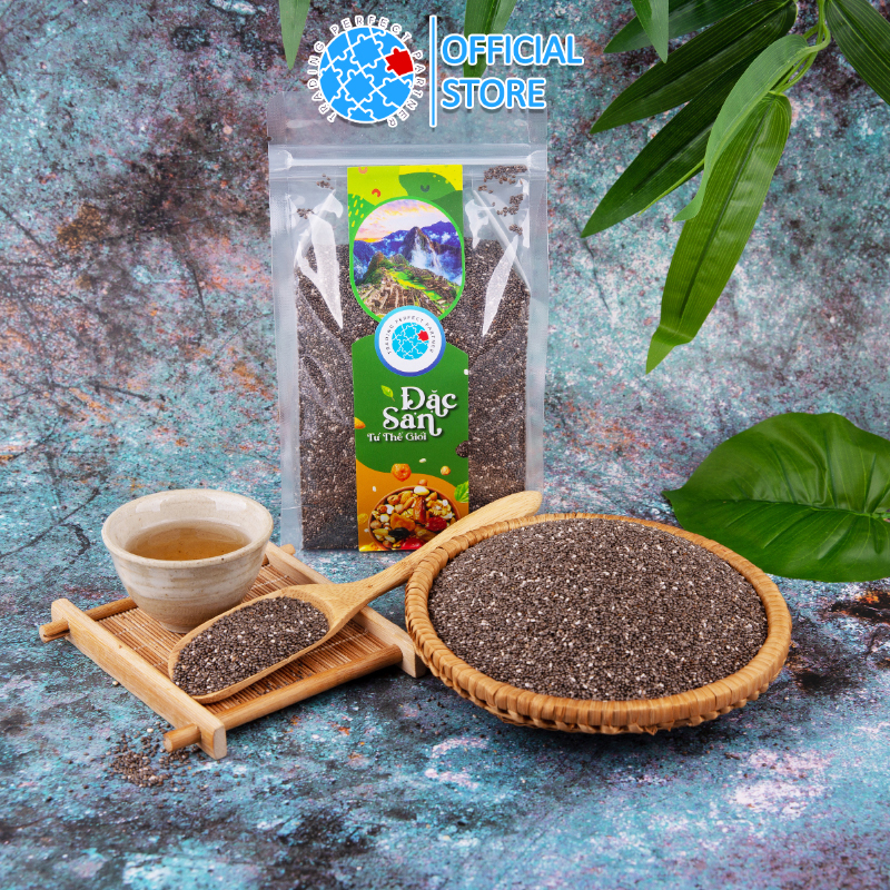 Combo 2 túi Hạt Chia Đen Hữu Cơ Peru Trading Perfect Partner (500gr/túi) - Hạt Chia sạch organic, cam kết chất lượng