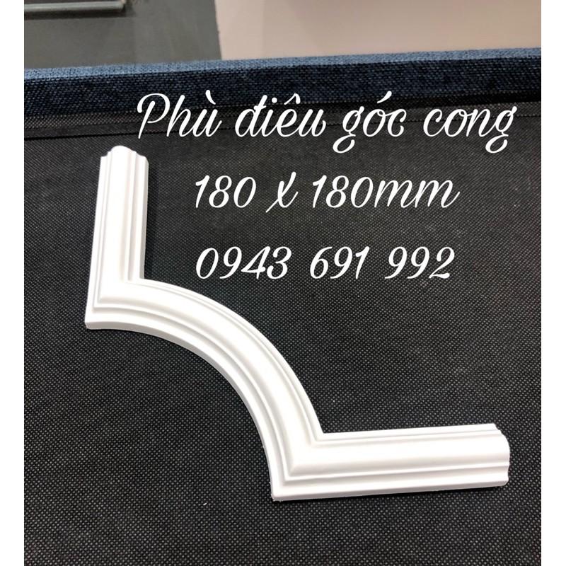 PHÙ ĐIÊU hoa văn góc cong nối với chỉ nhựa PU 2.4cm cân