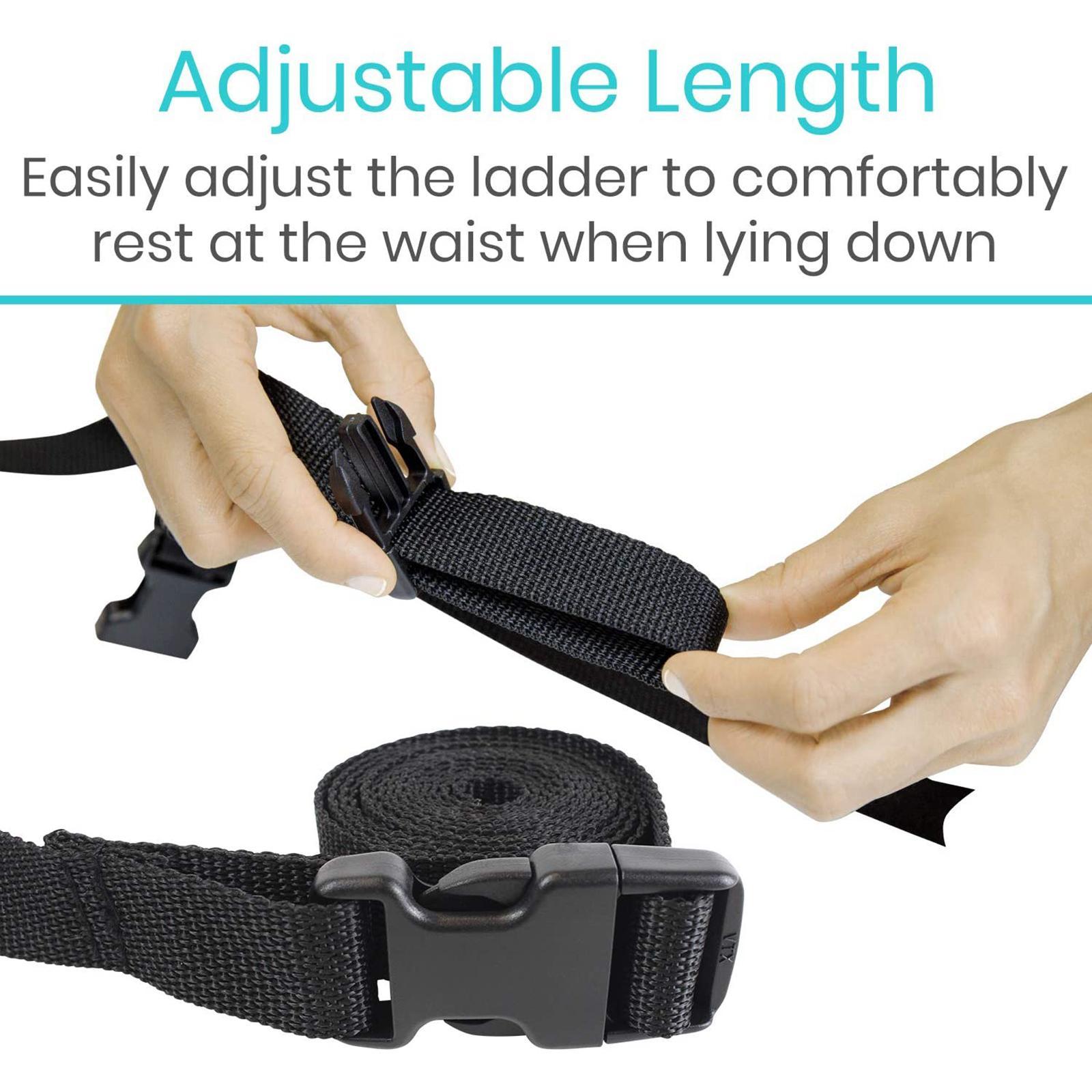 Rope Bed Ladder Pull Up Assist Device for Handicap Padded Hand Grip