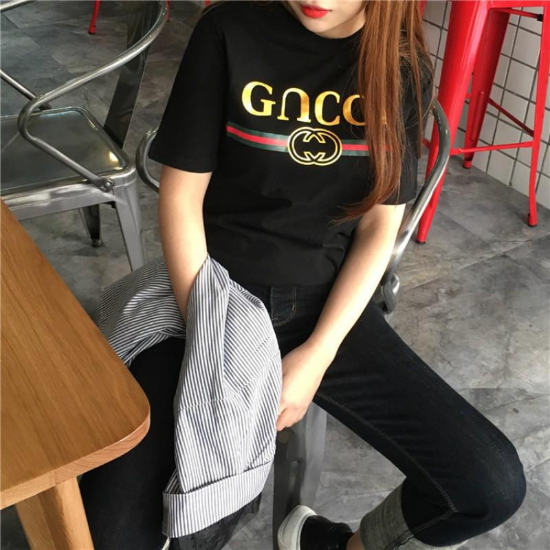 Áo Thun Nữ Ngắn Tay In Chữ Kiểu Hàn Quốc