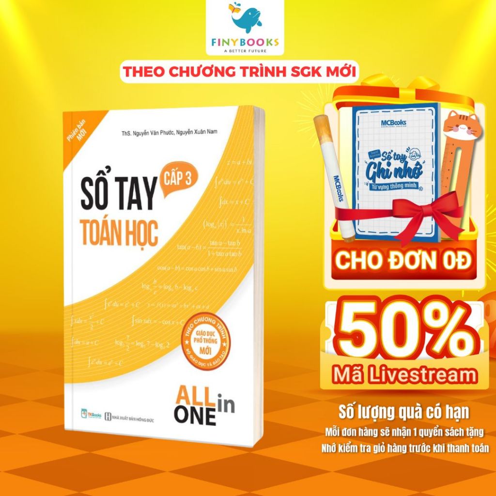 Sách - Sổ tay toán học cấp 3 - All in one