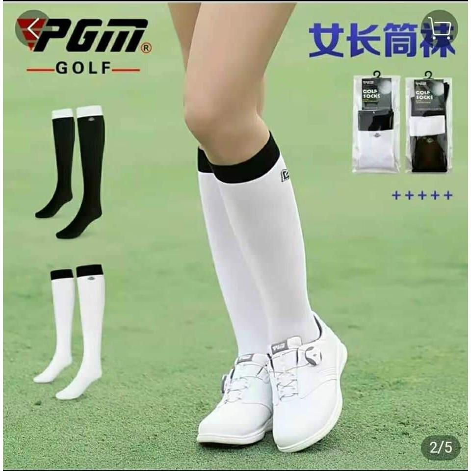 Tất golf nữ cổ cao PGM thể thao thoáng khí đi được cả 4 mùa cao cấp TG002