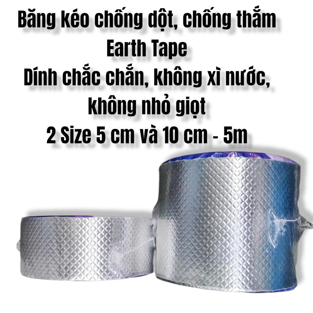 Băng keo chịu nước, chống thắm siêu dính 5cm và 10cm Waterproof Tape - Earth tape