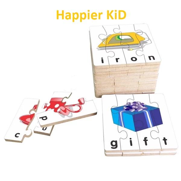 Đồ chơi gỗ ghép hình Winwintoys, học chữ Tiếng Anh, mẫu 2