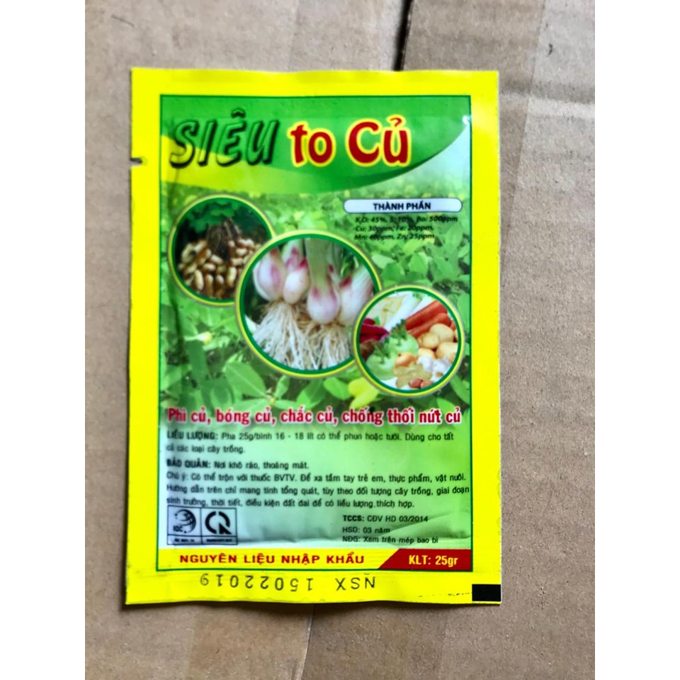 Phân bón - Siêu to củ