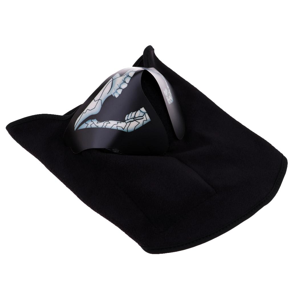 Outdoor Halloween Costume LED Luminous Flashing Light Face Mask Cycling