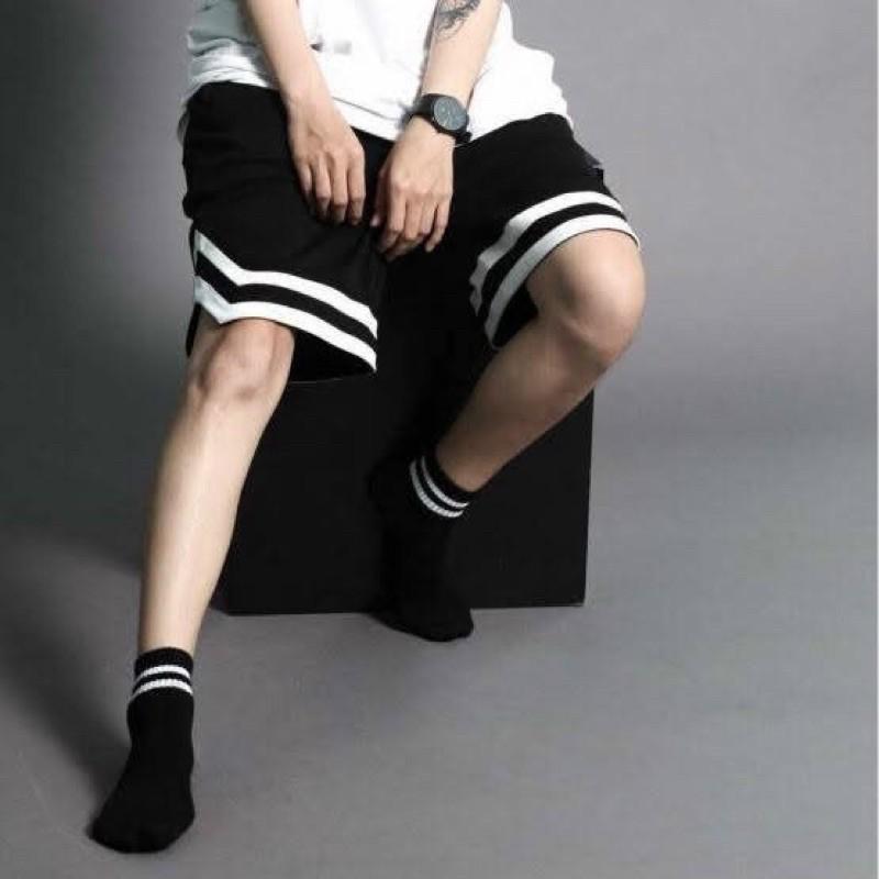 Quần short V unisex line sọc về hàng