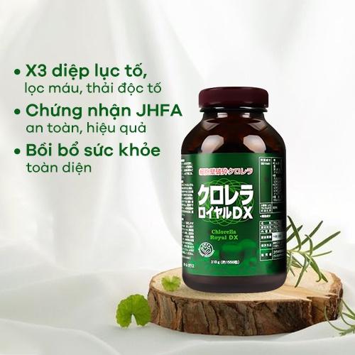 Tảo lục hoàng gia Chlorella Royal DX Nhật Bản 1550 viên