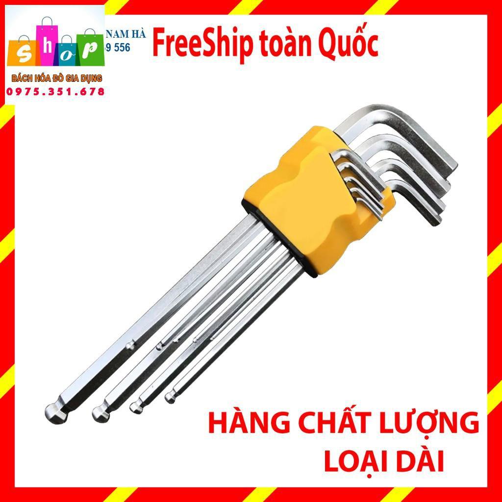 Bộ lục giác đầu bi, đầu hoa thị đa năng 9 món / bộ lục lăng / bo luc giac / bộ lục giác xịn / bộ lục giác