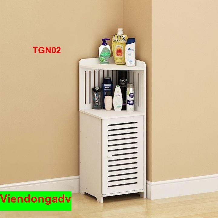 Tủ góc nhà tắm có cánh - Tủ lắp ráp đa năng