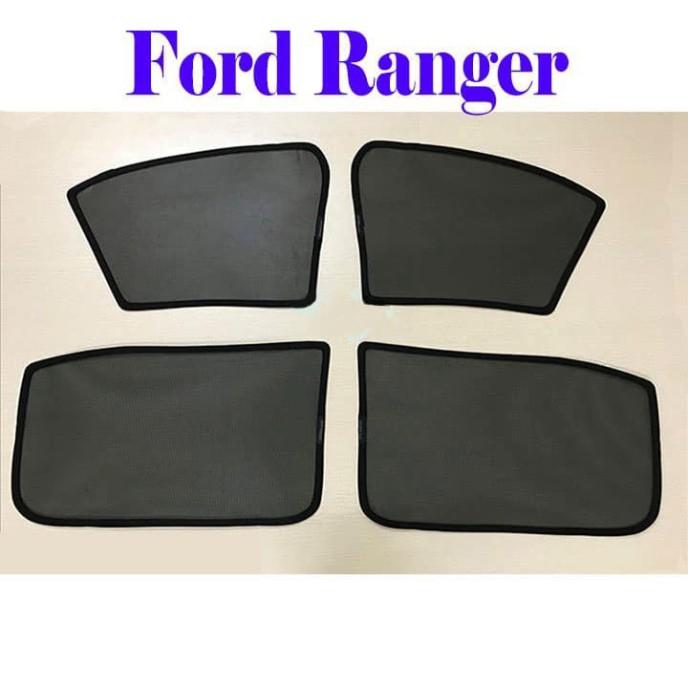Bộ rèm chắn nắng vải lưới dành cho xe FORD RANGER 2016-2021 có gắn nam châm hút