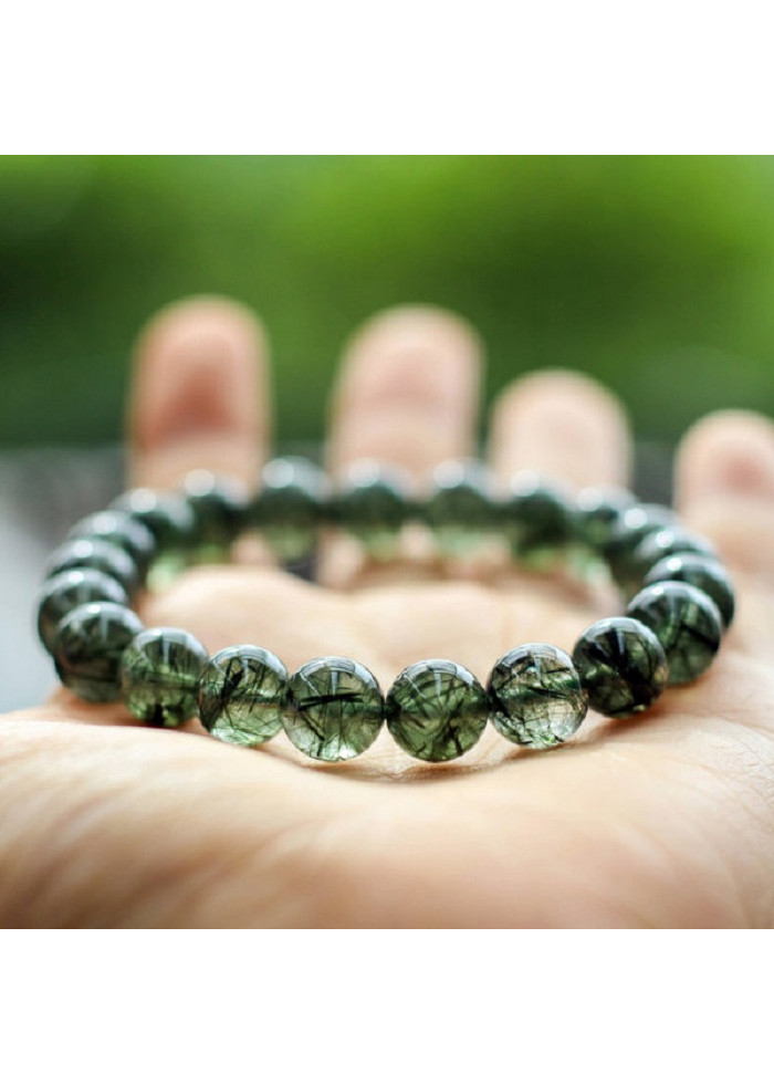 Vòng Tay Đá Thạch Anh Tóc Xanh