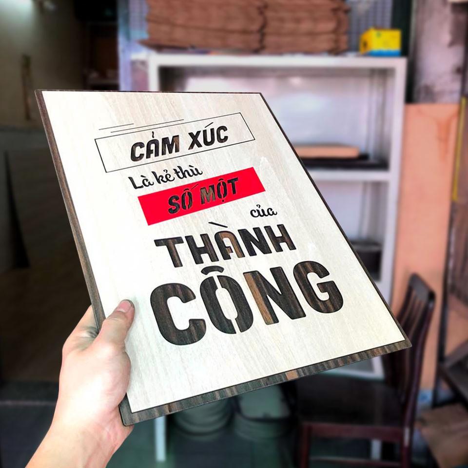 Tranh Động Lực TBIG079 - Cảm xúc là kẻ thù số một của thành công