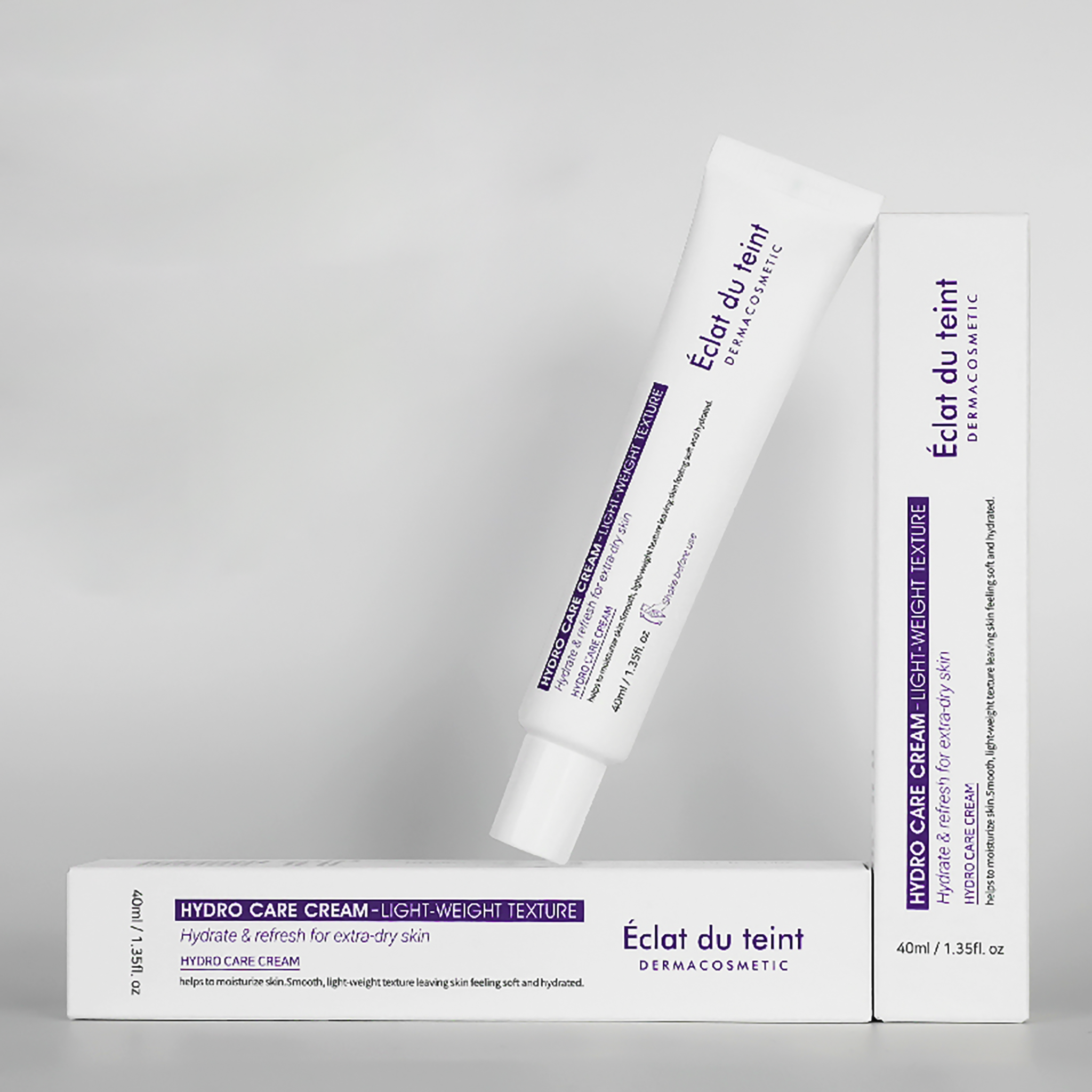Kem Tái Tạo Và Dưỡng Ẩm Phục Hồi Sau Tổn Thương Éclat Du Teint Hydro Care Cream Light - Weight Texture 40ml