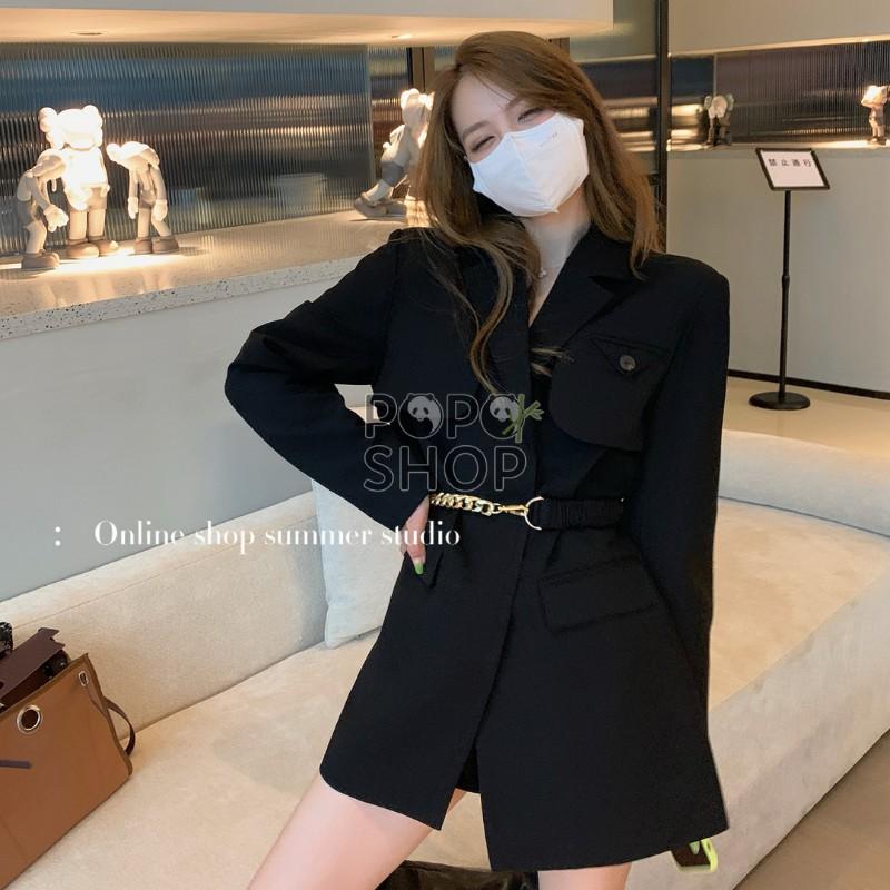Áo Blazer tay dài màu trơn cho nữ- Áo Blazer Vest Nữ 2 Lớp Khoác Ngoài Dài Tay Nhiều Màu Kiểu Dáng Trẻ Trung