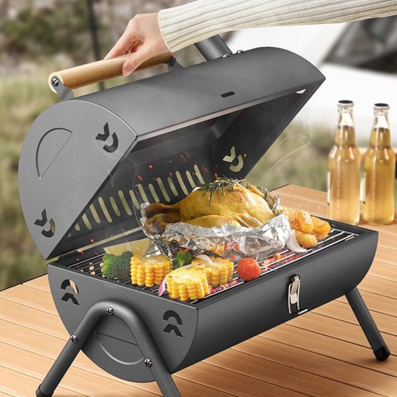 Bếp Nướng Than Hoa Không Khói, Bếp Nấu Lẩu BBQ Than Hoa Cao Cấp