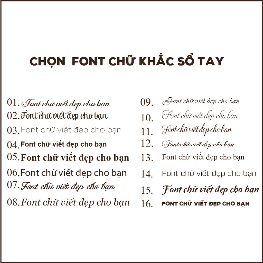 Sổ Tay Bìa Da - Khắc Tên Theo Yêu Cầu