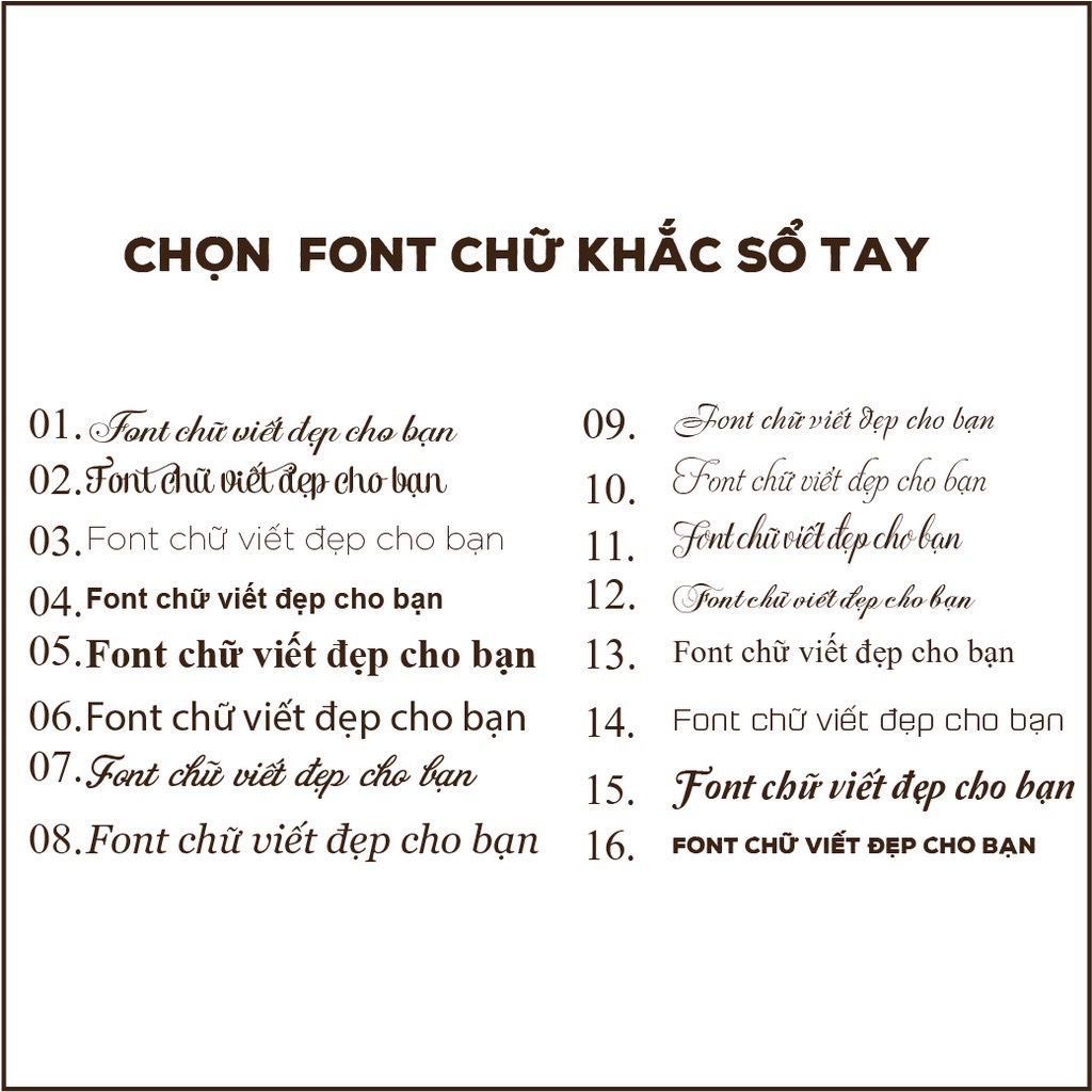 Sổ Tay Bìa Da - Khắc Tên Theo Yêu Cầu