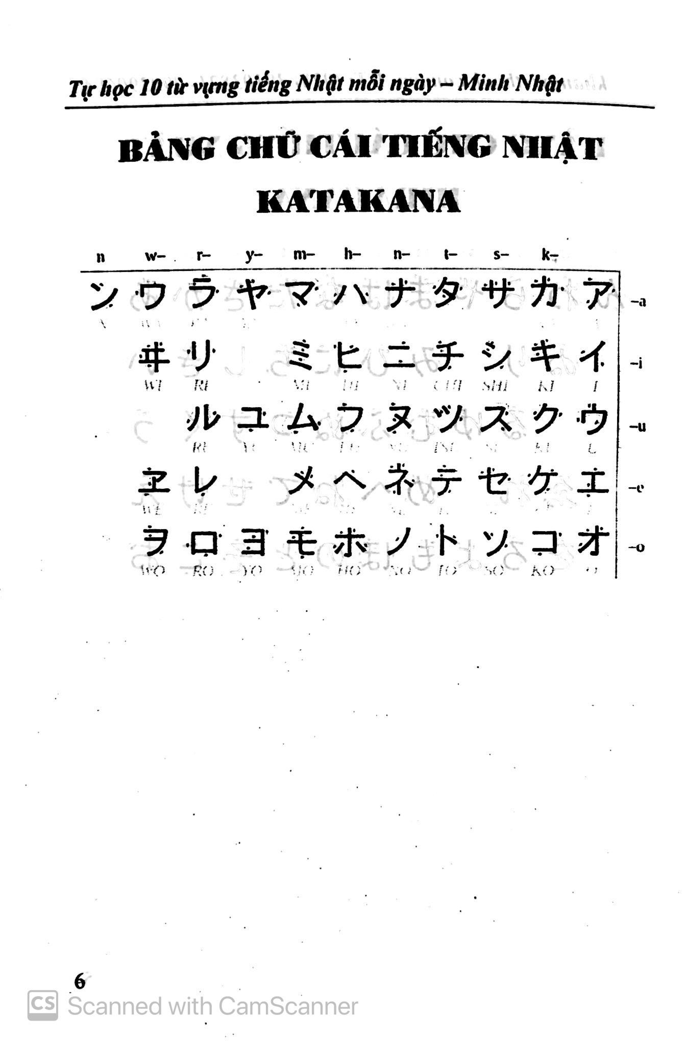 Sách Tự Học 10 Từ Vựng Tiếng Nhật Mỗi Ngày