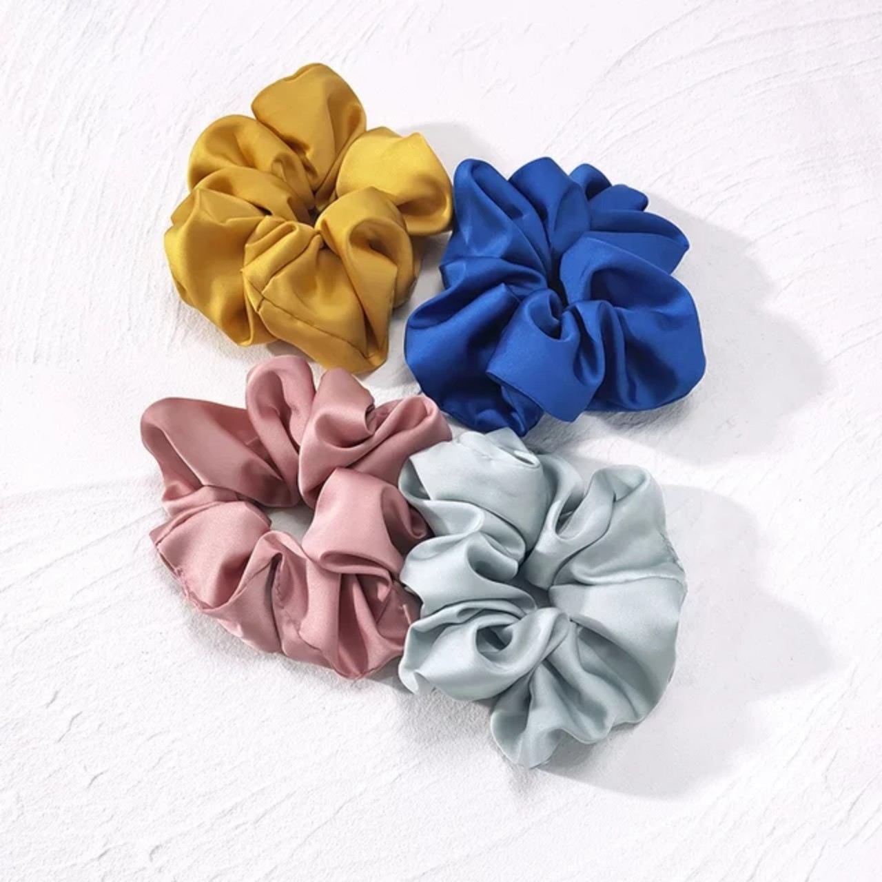 Dây buộc tóc, cột tóc scrunchies lụa dễ thương - Storevanshop CT0008