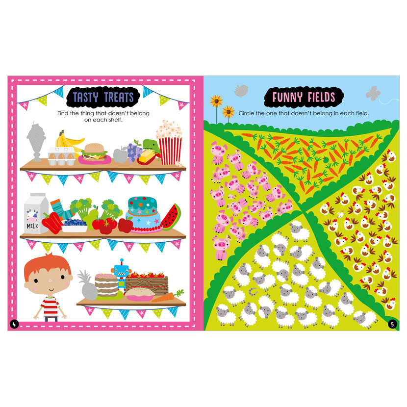 Sách tương tác sticker –  Tìm hình khác biệt - Odd one out (Sticker activity book)