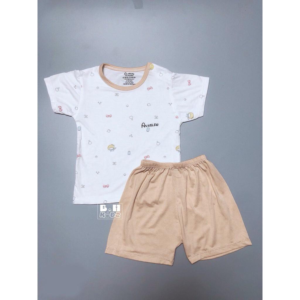Bộ quần áo trẻ em thun cotton cho bé giá rẻ AV01