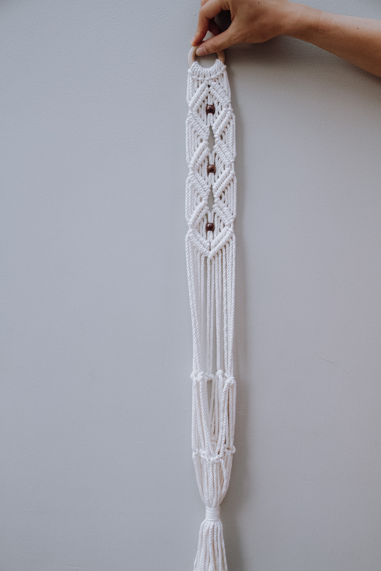 Dây Treo Cây Trang Trí Macrame Boho- Sản Phẩm Handmade, Dùng Treo Tường Decor Trong Nhà Ở, Văn Phòng Làm Việc, Homestay, Quán Cà Phê