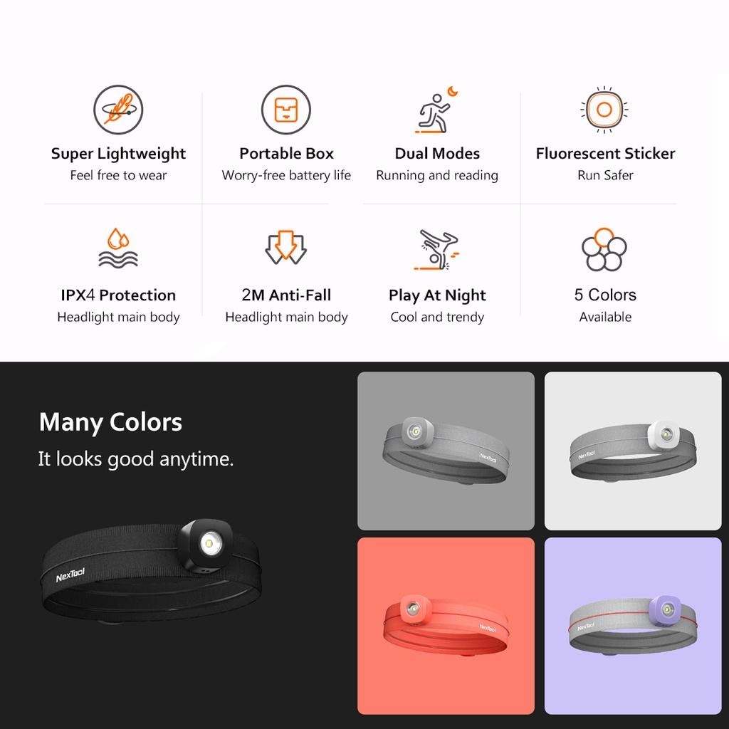 Đèn pin đeo đầu Xiaomi Youpin Nextool 2 chế độ sáng tiện dụng