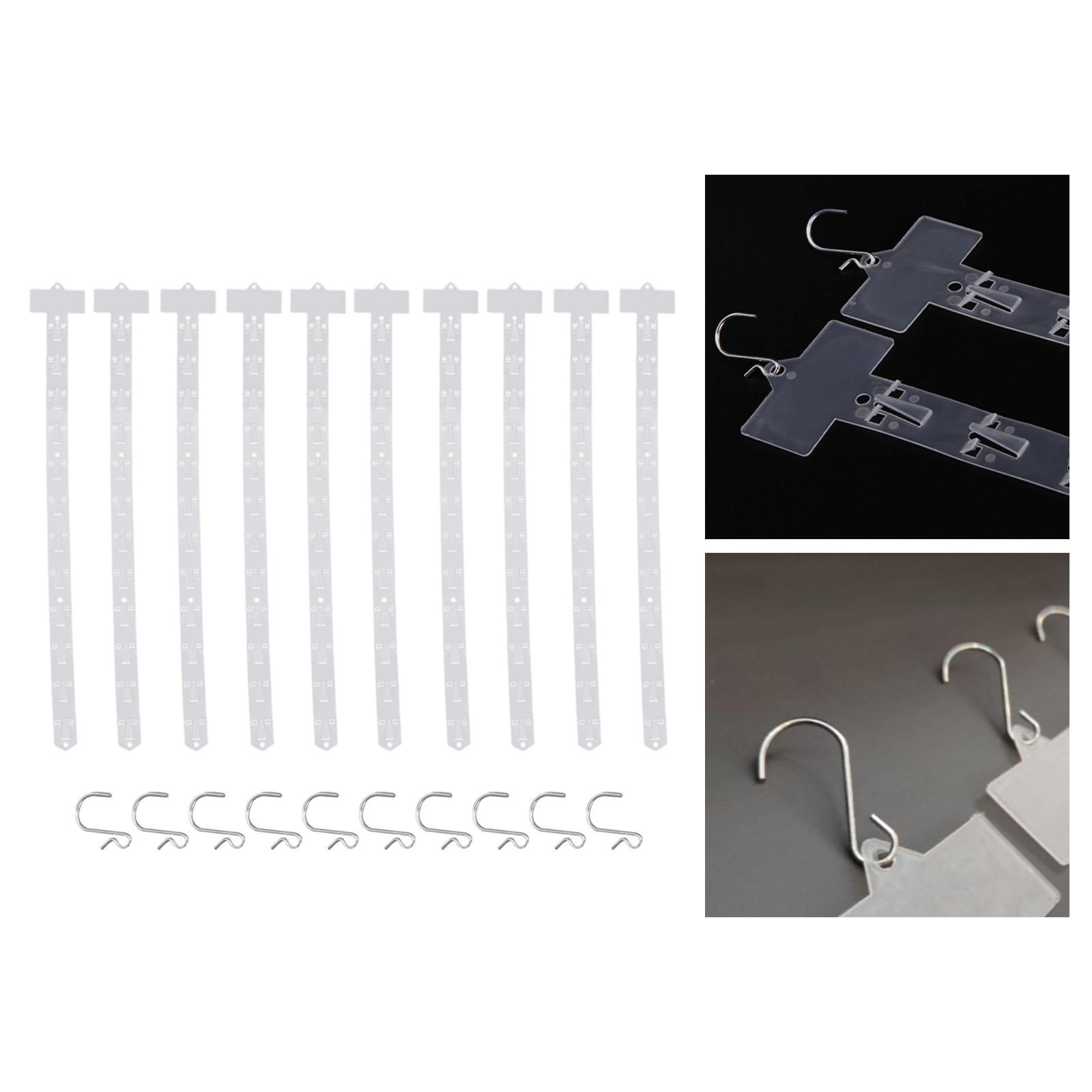 10Pcs Shop Hanging Strips Retail Hanging Holder Supermarket Shelf Hanger