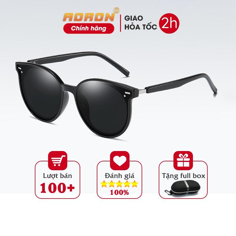 Kính Mát, Kính Thời Trang, Mắt Kính Nam Nữ Gọng Tròn Tròng Phân Cực Chống Tia UV Cực Tốt AK001- Aoron