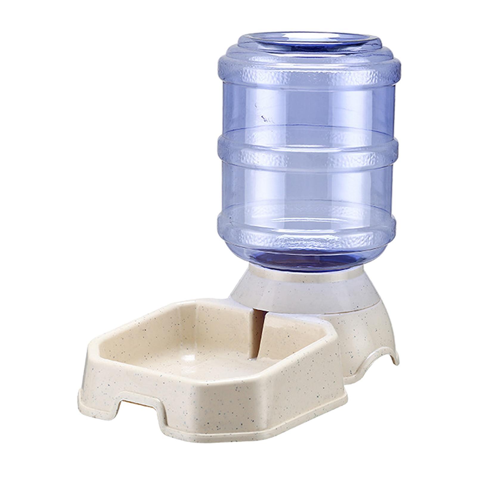 2 Pieces 3.8L Gravity Automatic Pet Water Dispenser Dog Feeder Waterer Dish