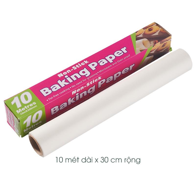 Giấy nến nướng bánh dạng cuộn 5 mét, 10 mét rộng 30cm - Giấy nướng bánh chống dính BAKING PAPER
