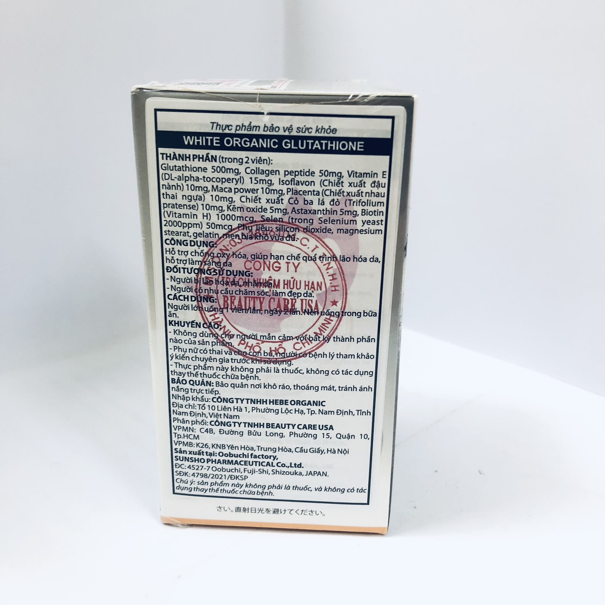 White Organic Hỗ trợ làm sáng da, giúp hạn chế quá trình lão hóa da