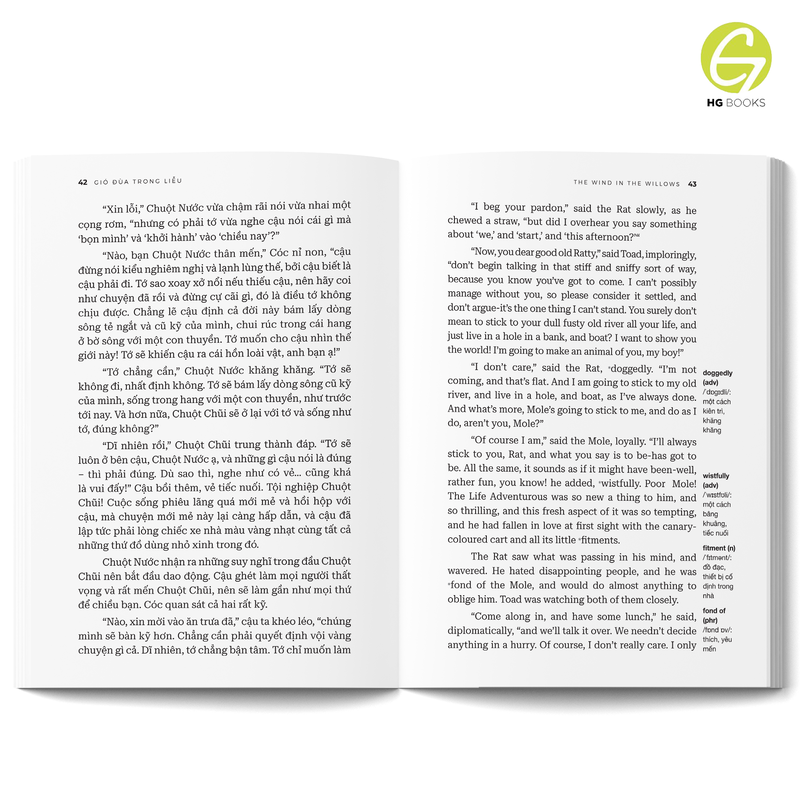 Gió đùa trong liễu - Sách song ngữ kinh điển, có note từ vựng, tặng kèm file nghe - HG Books