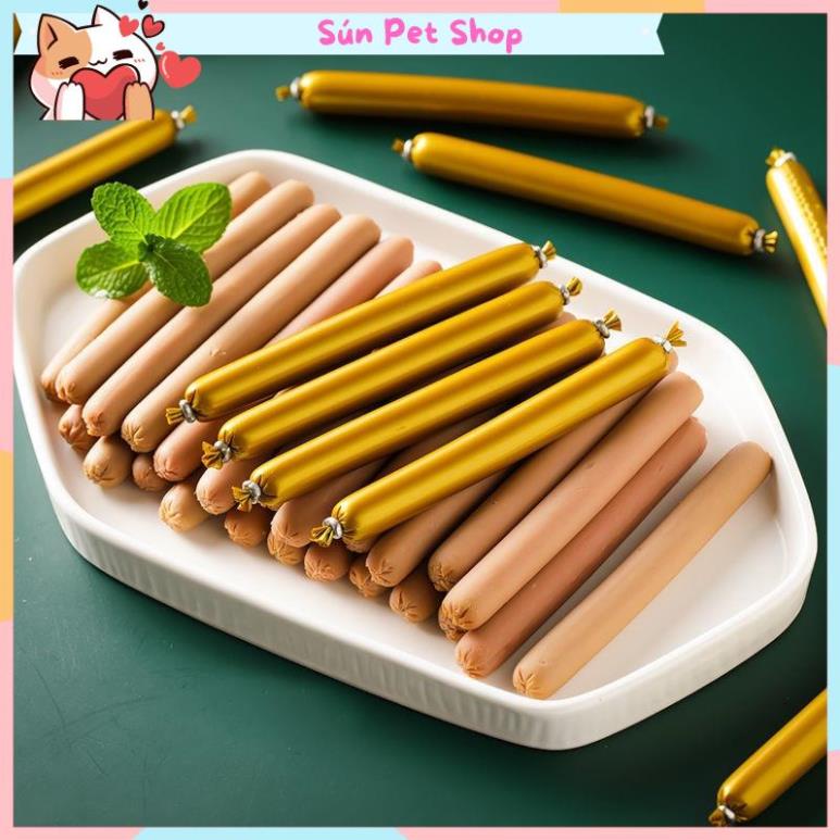 Combo 10 chiếc xúc xích cho chó mèo bổ sung dinh dưỡng