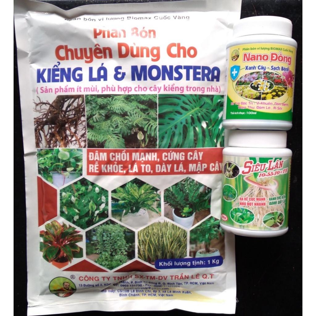 Bộ 3 món phân bón Sạch bệnh - Xanh cây - Ra rể cho cây kiểng giai đoạn đầu