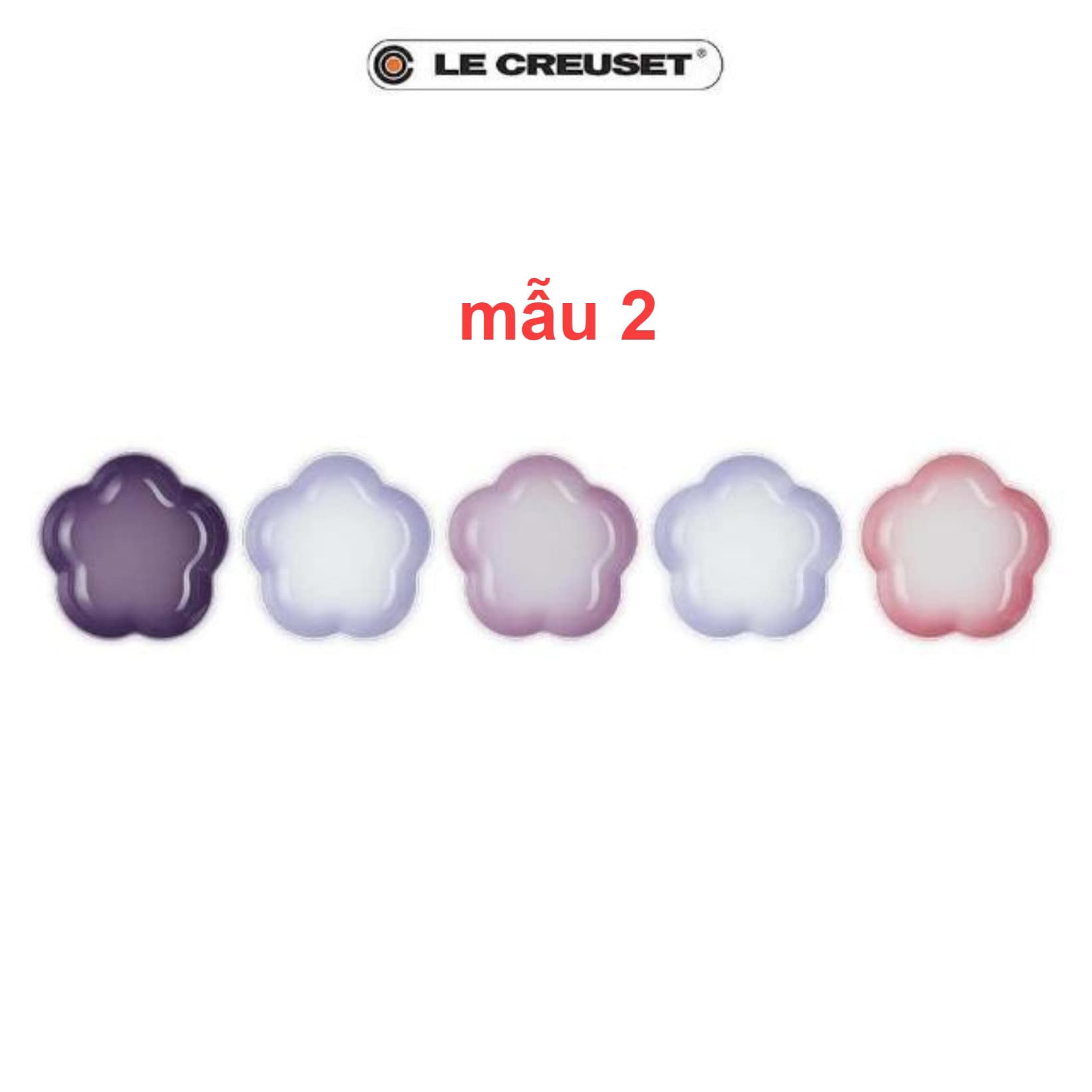 Set 5 đĩa hoa sâu lòng Le Creuset 20cm Hàng chính hãng