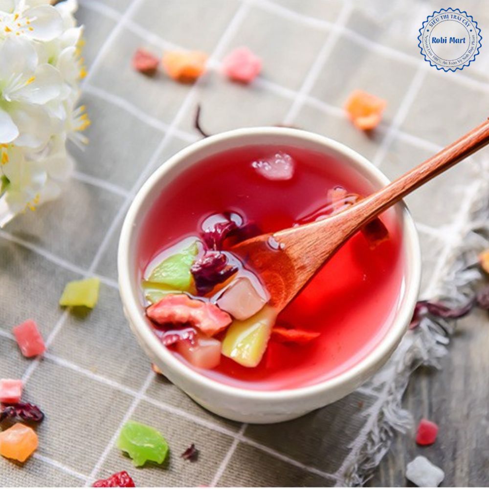 Trà hoa quả Bali 200 gr kèm chai thủy tinh 500ml - hàng loại 1