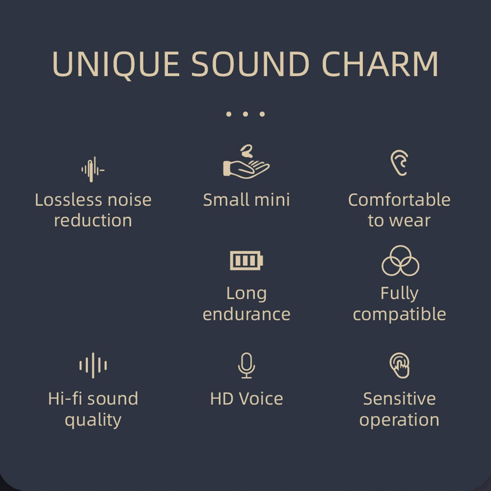 Wireless Headphones IPX4 Waterproof Stereo Noise Reduction for Running