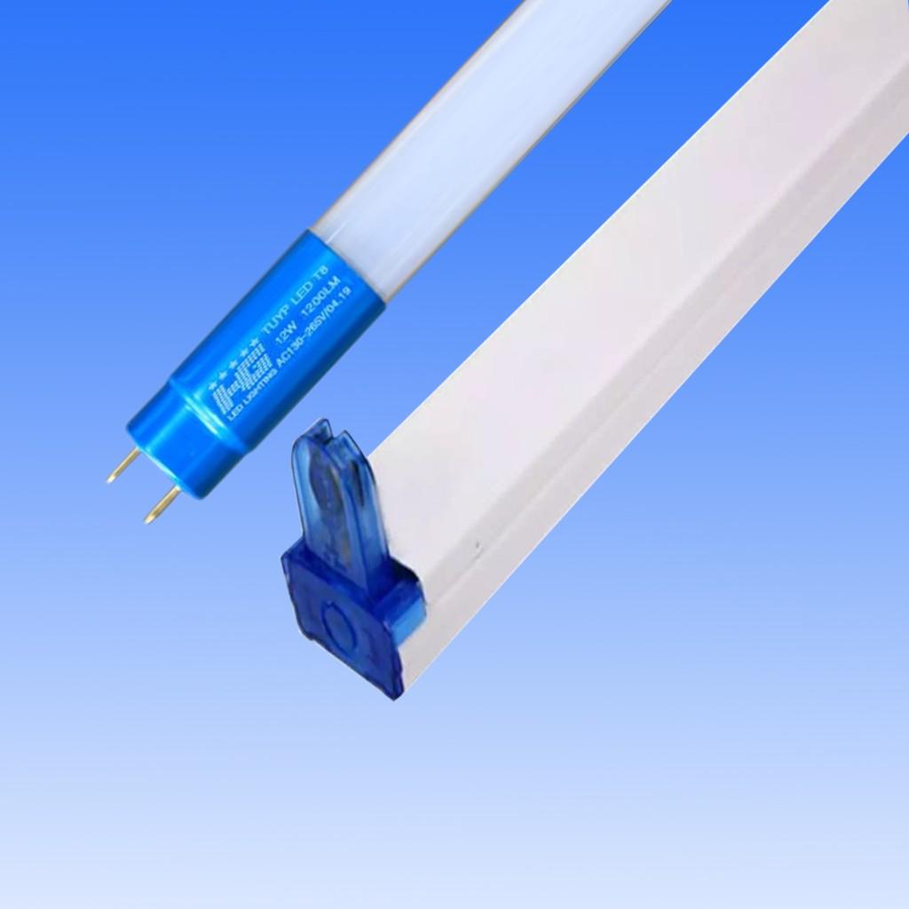 Bộ 4 Đèn Tuýp 12w Dài 0.6m Gồm Bóng + Máng
