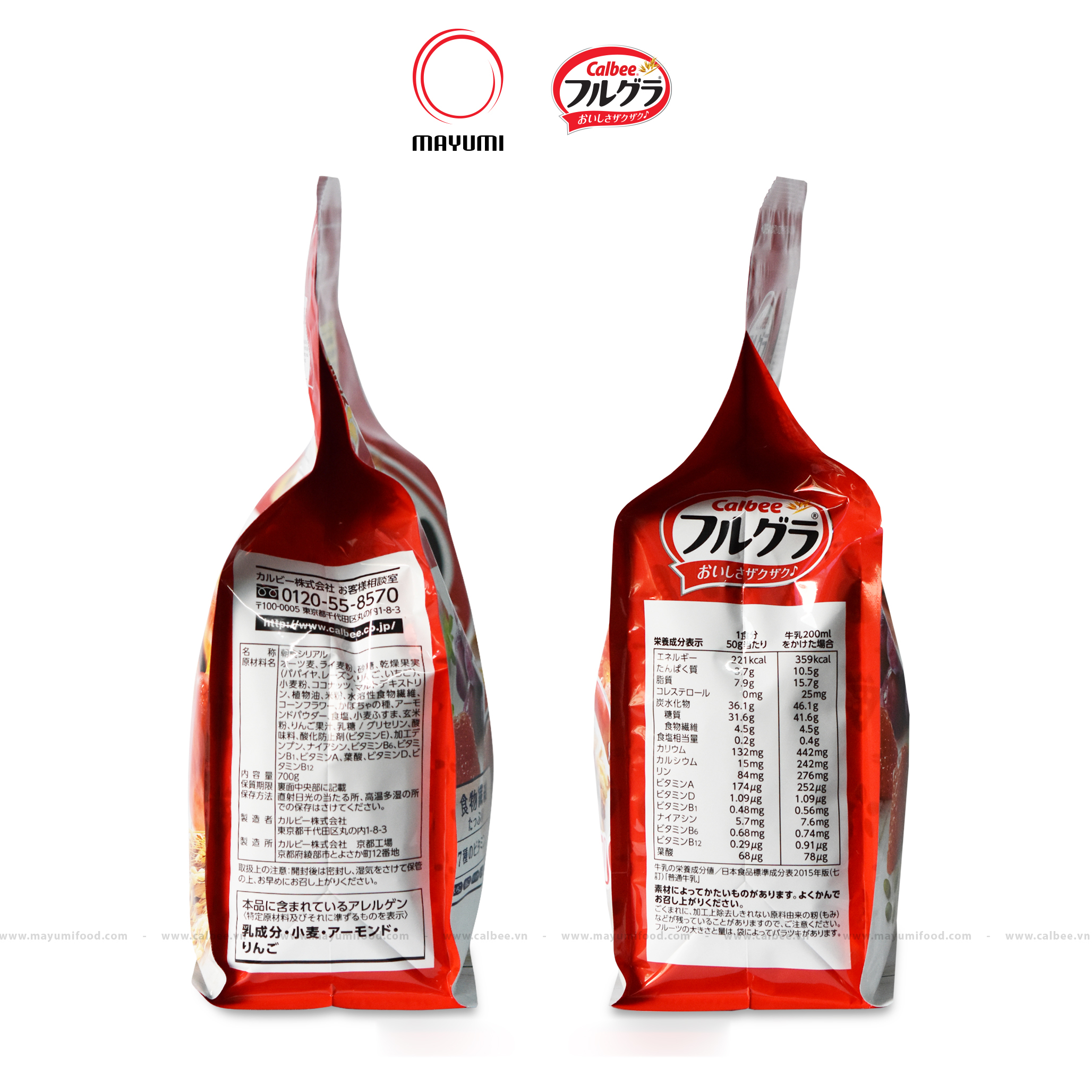 700g Ngũ cốc trái cây Calbee Nhật Bản