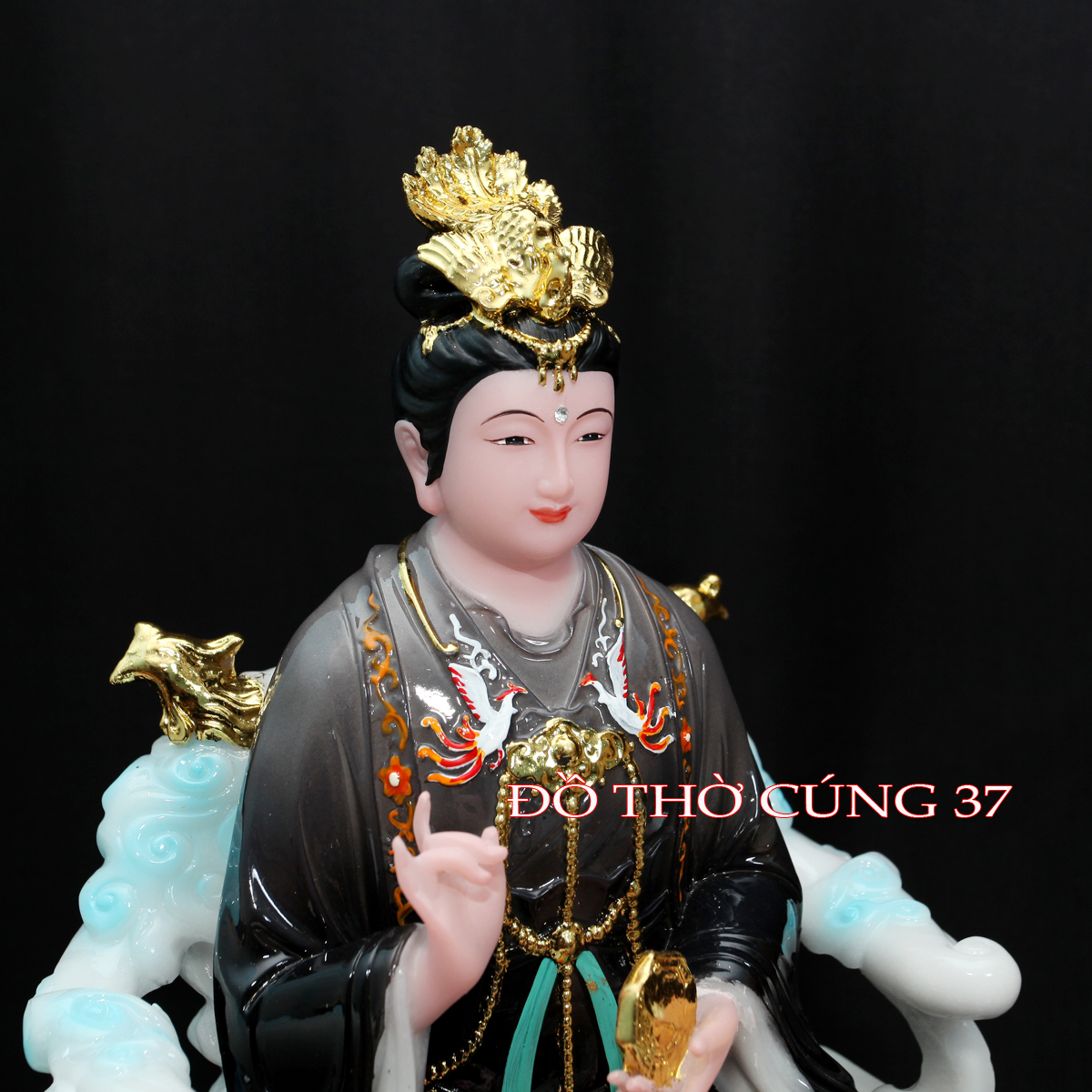 [ Cao 30 cm , 40 cm ] Tượng DIÊU TRÌ ĐỊA MẪU chất liệu bột đá + composite