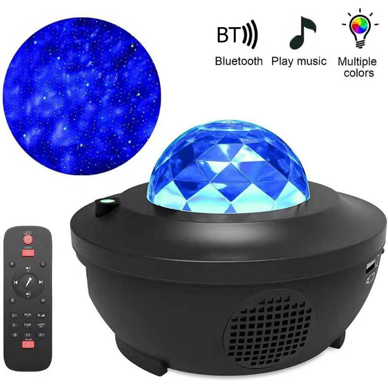 Đèn trang trí chiếu sao tích hợp loa bluetooth phát nhạc, đèn led laser 16 màu phiên bản PREMIUM trang trí sân khấu, phòng ngủ có điều khiển từ xa