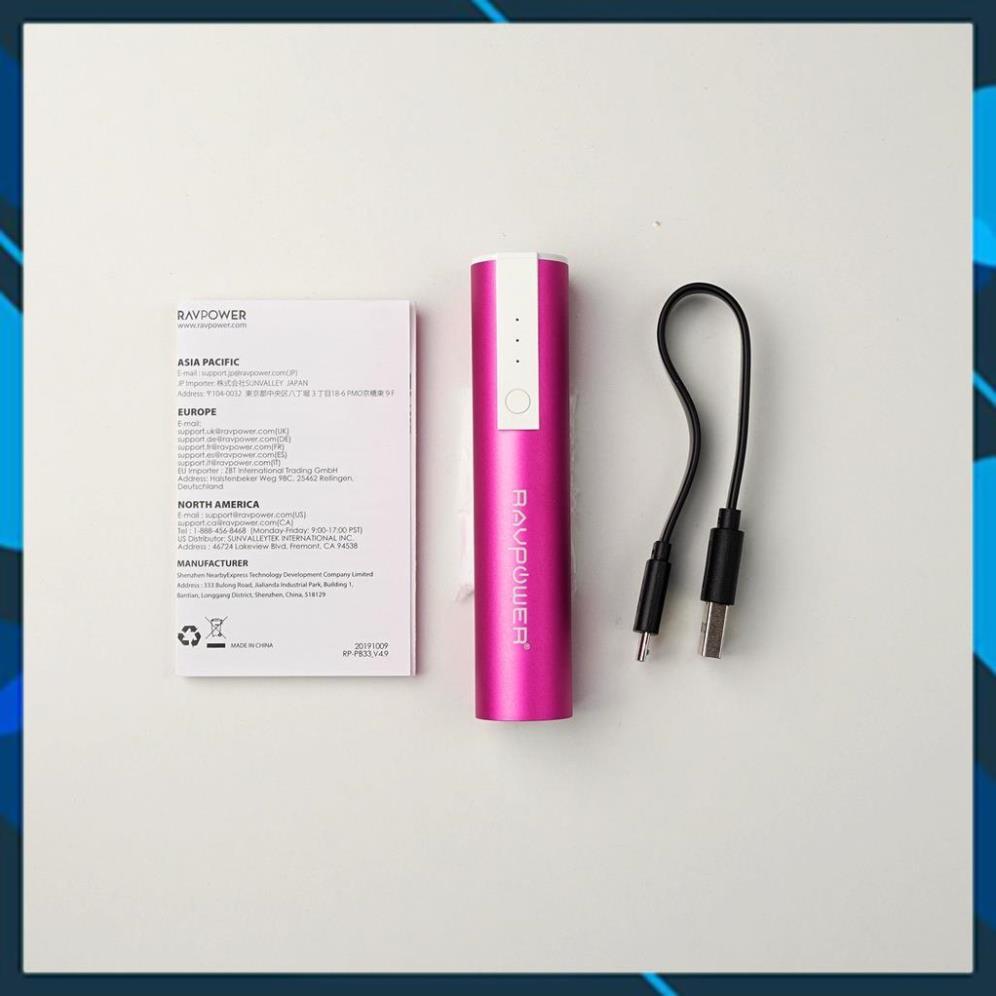 Pin dự phòng RAVPower RP-PB33 3350mAh - Hàng Chính hãng
