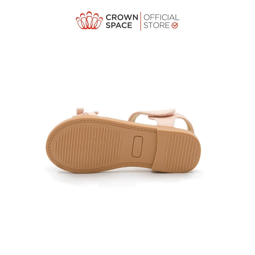 Sandal Đi Học Dành Cho Bé Gái Crown Space Cao Cấp CRUK7037- Thiết Kế Chuẩn Y Khoa - Chống Hôi Chân - Size 26 đến 32