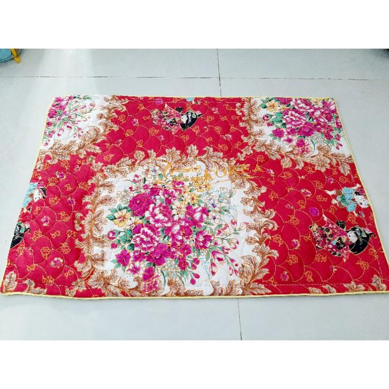 2 Cái Áo Gối Cotton Chần Bông Cao Cấp 60x 40cm