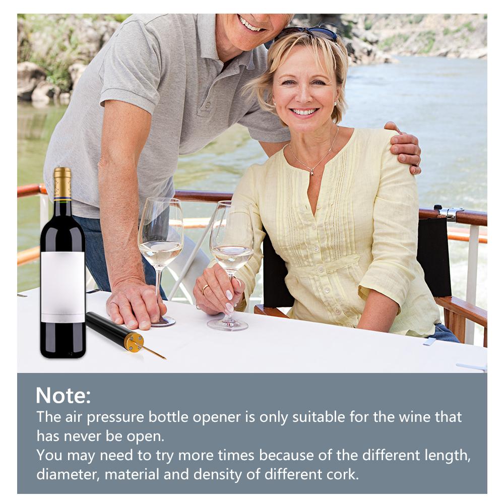Portable Manual Wine Opener Air Pressure Pump Wine Bottle Opener Corkscrew Wine Opening Tool for Home Restaurant Bar