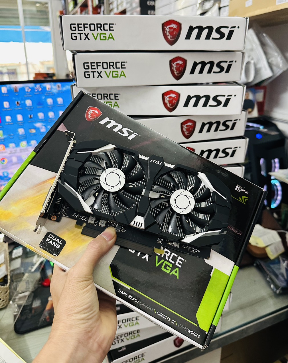 VGA MSI Geforce GTX 1050Ti 4GB/D5/2FAN - HÀNG CHÍNH HÃNG