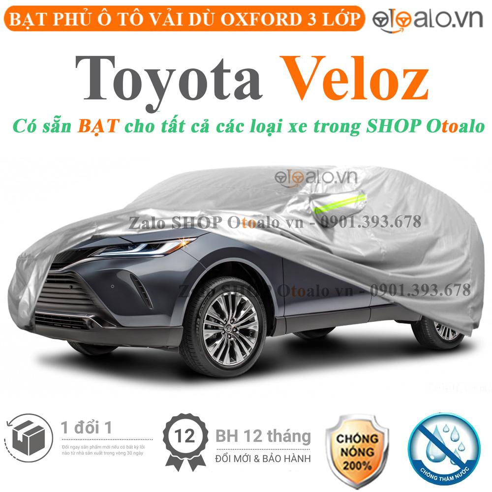 Bạt che phủ xe ô tô Toyota Veloz vải dù 3 lớp CAO CẤP BPXOT - OTOALO